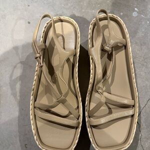 Vince Beige Strappy Sandals